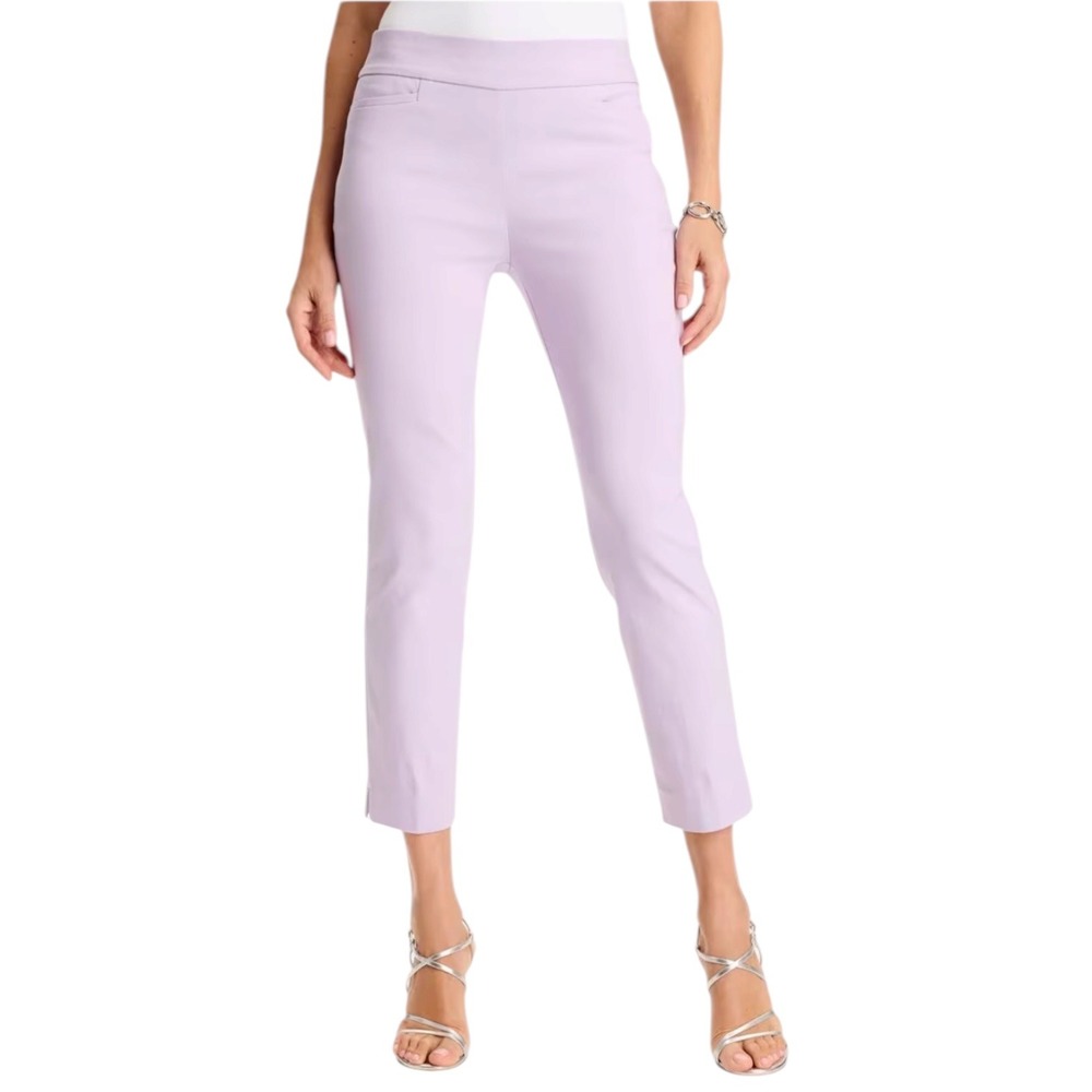 Chicos Brigette Slim Pull-On Crop Pants Light Pink Women's  Size 0.5 US 6